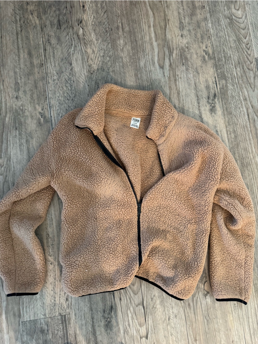 PINK Victoria's Secret Teddy Fleece Jacket in Camel